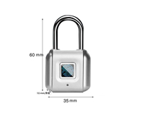 Cadenas intelligent sans clé étanche pour l'électronique à la maison Serrure d'empreintes digitales pour le voyage Smartlock