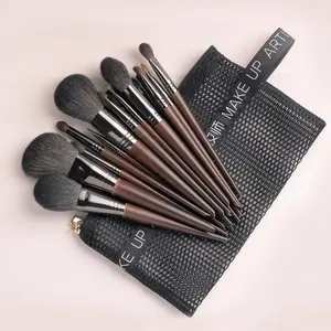 Ovw Natuurlijke Make-Up Kwasten Set Oogschaduw Make Up Brush Geitenhaar Kit Voor Make-Up Set Blending Borstels