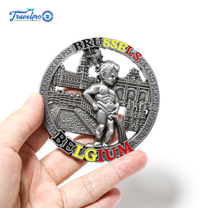 OEM ODM Dubai <span class=keywords><strong>Rome</strong></span> Souvenir touristique Aimant de réfrigérateur en métal par sublimation Aimants de réfrigérateur promotionnels - Product Image 3