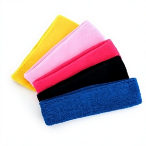 Cotton Sports Headband Moisture Wicking Breathable Elastic Sweatband for Gym Running Exercise All Seasons Universal Fit - Product Image 1