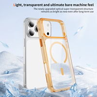 Coque de téléphone transparente magnétique sans fil à chargement rapide pour iPhone 17 Air 16E 16 Pro Max 15 14 13 12 Plus – Protection intégrale transparente