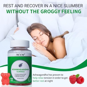 WXW Stock Support Focus Memory Ashwagandha Gummies Suplemento Ashwagandha Maca Root Extract Gummies Suplemento - Product Image 5