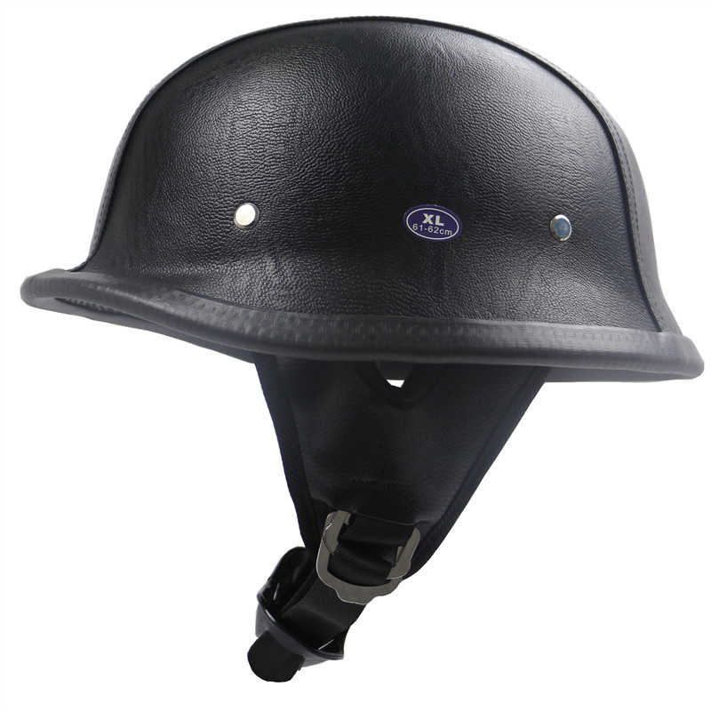 Demi-Casque Moto Vintage - Coque ABS, Réglable, Taille XL, Style Rétro, Pour Harley Et Custom