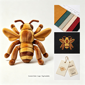Juguete de Peluche Realista de Avispa de Papel Europea, Personalizado OEM ODM, Insecto de Peluche Realista, Recuerdo de Zoológico o Museo, Actividad Educativa - Product Image 5