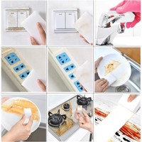 Éponge de nettoyage rectangulaire écologique pour cuisine, gomme à effacer pour le nettoyage, éponge de nettoyage puissante pour les tâches ménagères et de nettoyage