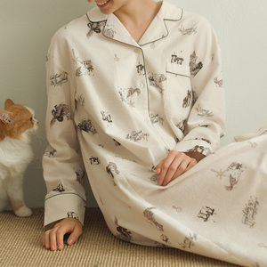 <span class=keywords><strong>Pigiama</strong></span> Personalizzato in Cotone, Bambù e Modal per Donne, Set Morbido da Notte, Abbigliamento da Casa, <span class=keywords><strong>Pigiama</strong></span> a Due Pezzi per Donna - Product Image 2