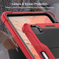 Coque hybride antichoc avec découpes de précision, coins surélevés, rangement pour stylet, support pliable pour iPad Pro 11, étui de protection