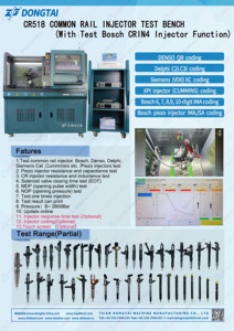 Équipement CR518 pour test d'injecteurs Common Rail avec NOUVEAU système 980 - Product Image 3