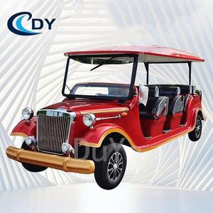 Voiture de tourisme électrique classique de qualité supérieure à 8 places Voiturette de golf vintage de luxe pour parcs à thème avec certificats CEE et DOT - Product Image 6