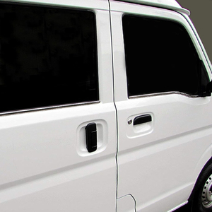 4pcs thiết lập Xe Thép không gỉ gương kết thúc Bên Cửa Sổ đúc weatherstrip sill trang trí TRIM Phụ kiện cho Suzuki mỗi DA17 - Product Image 2