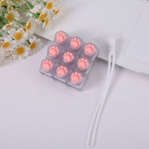 Teclado mecánico con tecla de garra de gato, botón de silicona suave para llavero, botón de descompresión con diseño de molino de viento, estilo nacional chino - Product Image 3