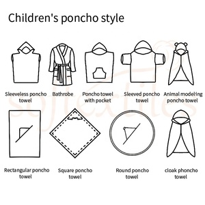 Toalla de Secado Rápido para Bebés <span class=keywords><strong>Recién</strong></span> Nacidos, Color Personalizado, Toalla Poncho de Algodón Puro para <span class=keywords><strong>Recién</strong></span> Nacidos - Product Image 6