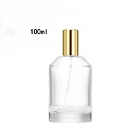 Flacons de parfum vides en verre rond en forme de dôme de 100 ml de haute qualité avec pulvérisateur à pompe, impression sérigraphique, boîte cadeau pour parfums