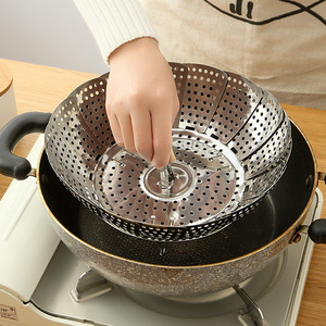 Stainless Steel Foldable <b>Steamer</b> Rack Small Medium Large Size Multi Functional Kitchen Cooking Accessory - Product Image 1