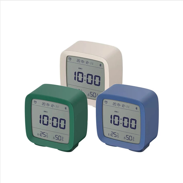 Qingping BT Alarm Time Clock Smart Temperature Humidity Screen for Xiaomi App Control