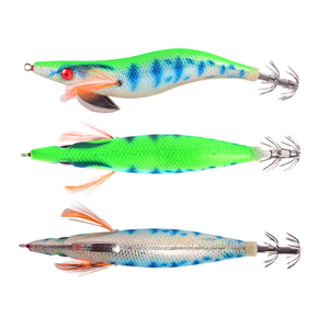 Señuelo de Pesca AGITEK Squid Jig 2.5 # -3.5 #   Señuelo Duro de ABS para Pesca de Marlin y Bacalao en Agua Salada/Océano con Anzuelos, Señuelos de Pesca Duros - Product Image 3