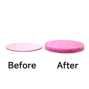 Bọt Biển Mặt 100% Cellulose Nén Tự Nhiên Để Làm Sạch Và Loại Bỏ Da Chết, Bụi Bẩn Và Trang Điểm Hàng Ngày - Product Image 3