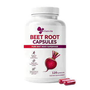Cápsulas de Remolacha con Logotipo OEM, MOQ 100 Piezas, Suplemento Herbal que Apoya el Equilibrio Corporal y el Sistema Inmunológico, 120 Cápsulas - Product Image 1