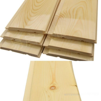 Panneau mural en bois massif non peint, planche de sauna pour plafond