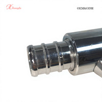 Lance de pulvérisation longue en acier inoxydable 304 pour nettoyeur haute pression, avec mini-vanne à boisseau sphérique bidirectionnelle et raccord cannelé durable, pour applications aéroportuaires et incendie