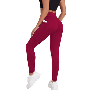 Leggings de <span class=keywords><strong>yoga</strong></span> taille haute pour femmes avec poches, toucher doux et onctueux, collants de sport pour la gym, le fitness, la course à pied et les activités sportives - Product Image 6