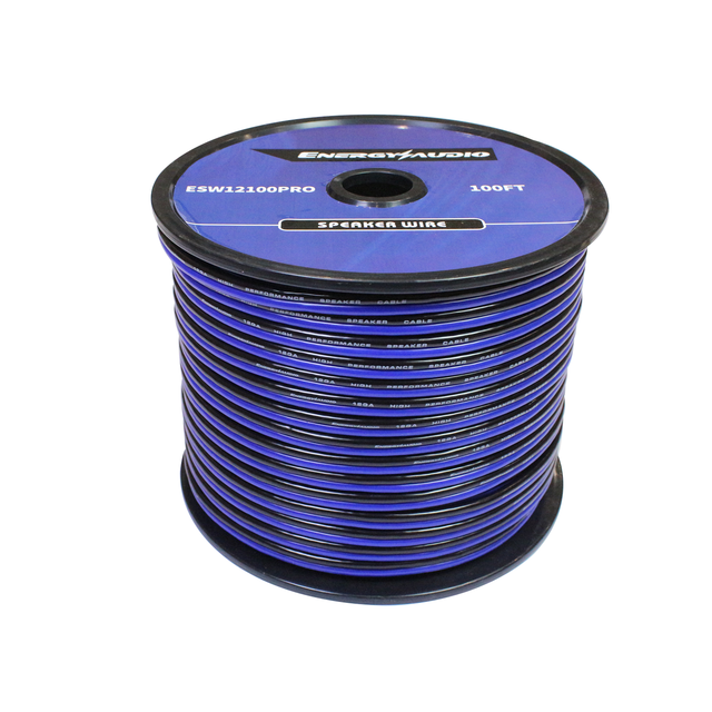 100FT 12GA 100% CCA Power Cable Speaker Wire Model ESW12100PRO for Car & Speaker Applications