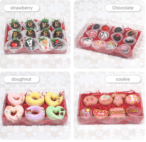 Rõ Ràng Nhựa Sô Cô La Hộp 12Pcs <span class=keywords><strong>Macaron</strong></span> Cookie Bánh Cho Giáng Sinh Valentine Của Mẹ Ngày Cho Thực Phẩm Khoai Tây Chiên Thực Phẩm Đóng Hộp - Product Image 2