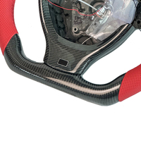 Volant en cuir rouge LED avec fibres de carbone et palettes de changement de vitesse, livraison rapide personnalisée pour BMW E90 E91 E92 E93 E87 E82 M3