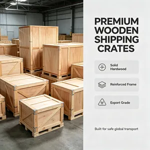 Large Heavy Equipment Wooden Crate Precision Instrument Protective Transport Case Export Reinforced <b>Shipping</b> <b>Box</b> - Product Image 2