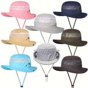 <b>Men</b> Women Summer Outdoor Fisherman Uv Resistant Wide Brim <b>Sun</b> Bucket <b>Hat</b> Tiene Heeft Breathable Hiking and Fishing <b>Hats</b> - Product Image 2