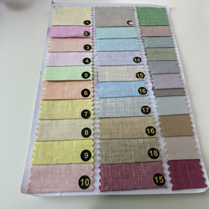 Tissu en lin naturel pur matériau respirant doux de haute qualité pour vêtements Textiles de maison rideaux de literie et rembourrage - Product Image 1