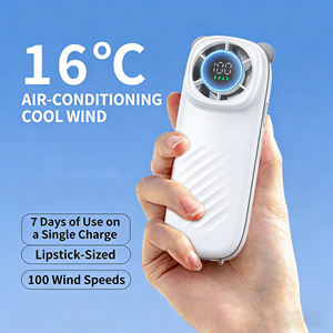 Nuevo mini ventilador USB recargable de alta velocidad con 100 configuraciones de velocidad, ventilador portátil de bolsillo con forma de oso. - Product Image 1