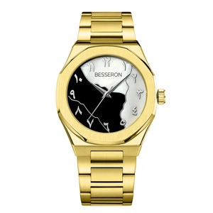 Reloj de Lujo para Hombre, Fabricado en China, de Acero Inoxidable, con Esfera Árabe, Logotipo de Diseñador, Correa de Cuero, Movimiento de Cuarzo - Product Image 4