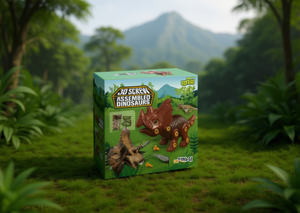 DinoToys Kit de Modèles de Dinosaures 3D à Assembler par Vis 9169-51 Jouet en Plastique DIY pour Enfants de 8 à 13 Ans Puzzle Articulé avec 51 Pièces - Product Image 2