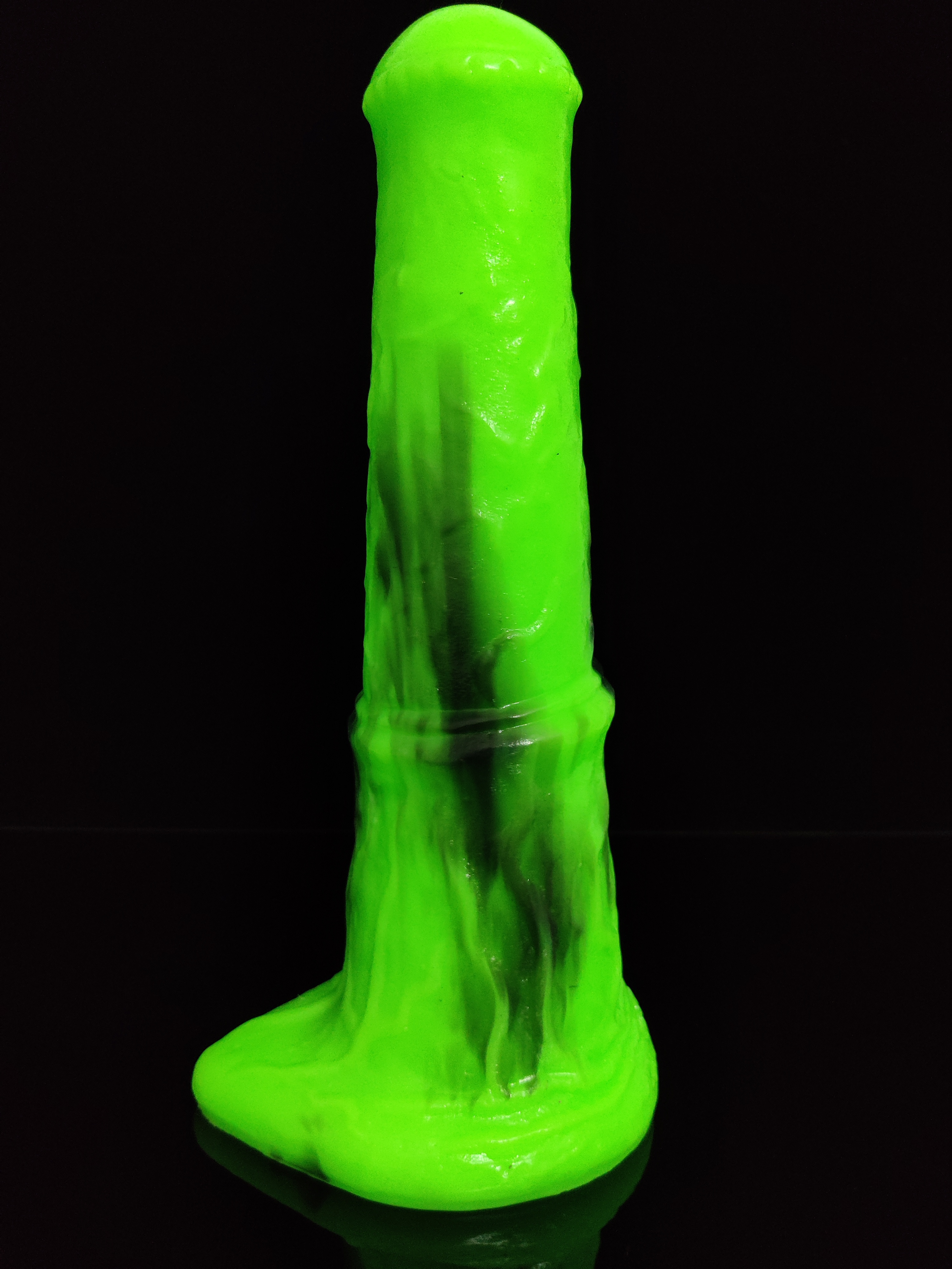 green with black