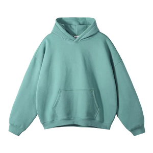 สินค้าดรอปชิปขายดีเสื้อมีฮู้ดผ้าคอตตอนฟลีซคุณภาพสูงพิมพ์ลายไม่ถักโอเวอร์ไซส์สำหรับทุกเพศ - Product Image 2