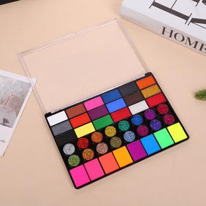Palette de peinture pour le visage et le corps à l'eau, 42 couleurs, soluble dans l'eau, pour <span class=keywords><strong>Halloween</strong></span> et Noël - Product Image 4