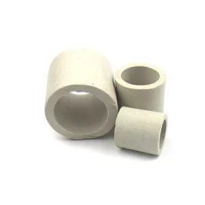 Emballage de tour aléatoire en céramique anneaux de raschig glacés anneau de raschig en céramique pour tours d'absorption