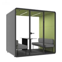 Cabine insonorisée moderne en acier pour bureau, école, téléphone, espace silencieux