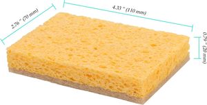NUEVA Esponja Ecológica para Lavar Platos, Fibra de Coco + Esponja de Celulosa, Alta Absorción de Agua, Forma Rectangular - Product Image 2