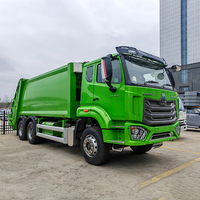 Camion compacteur de déchets Sinotruk HOWO 6x4 à transmission manuelle, moteur diesel, chargement arrière, pour l'assainissement municipal