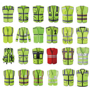 เสื้อกั๊กสะท้อนแสงสำหรับใส่ทำงานกลางคืนมีกระเป๋าเพื่อความปลอดภัยเสื้อกั๊กสะท้อนแสงพร้อมโลโก้ของขวัญตามสั่ง - Product Image 6