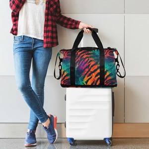 2024 Lightweight Nylon Waterproof Zipper Duffle Bag Luggage Custom Luxury Travel Bag for Women Men - Product Image 6