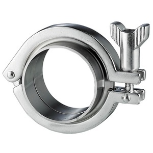Chine Usine En Acier Inoxydable 304 Raccord De Tuyau Sanitaire Tri Pince avec Bride et Joint - Product Image 3