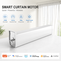 Rideau motorisé intelligent WiFi Vangre Tuya, commande vocale via application, compatible Alexa et Google, rideau de fenêtre électrique personnalisé