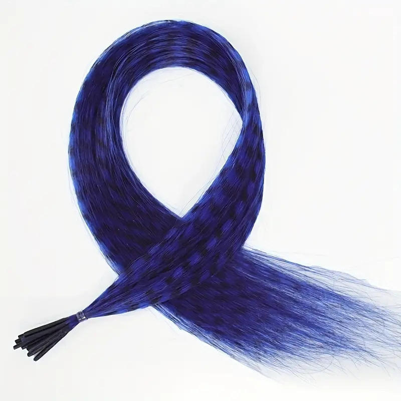 Confezione da 10 bastoncini per capelli blu gioiello