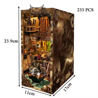 Hamaileon Jouet DIY Modèle Micro 3D Book Nook Puzzle Nouveau Monde Bateau Pirate SQ36 Décoration de la Maison Étagère Décorative Kit