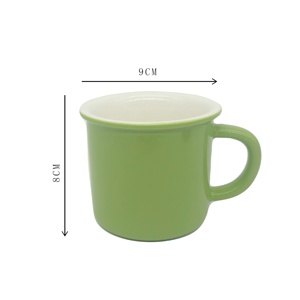 Wholesale 12 oz Custom logo Printing Tea <strong>Cup</strong> Ceramic Coffee Mug Ceramic Imitation <strong>Enamel</strong> <strong>Cup</strong> - Product Image 5