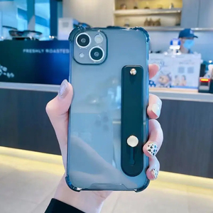 Mới Bán Buôn OEM Rõ Ràng Sang Trọng Điện Thoại Di Động Trường Hợp Với <span class=keywords><strong>Studded</strong></span> Ngón Tay Dây Đeo Cổ Tay Logo Xử Lý Đối Với <span class=keywords><strong>iPhone</strong></span> Đối Với Samsung Đối Với Xiaomi - Product Image 3