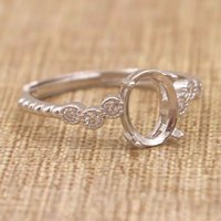 Sterling Silber 5*7/6*8/7*9/8*10/9*11/10*12mm Halb montage ring Leerer Rahmen Rohling S925 Einstell basis ohne Mittelstein DIY Inlay
